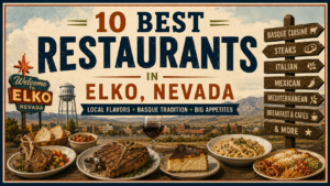 Best Restaurants in Elko Nevada Illustration