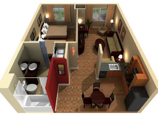 Yakima Hotel Room Rendering